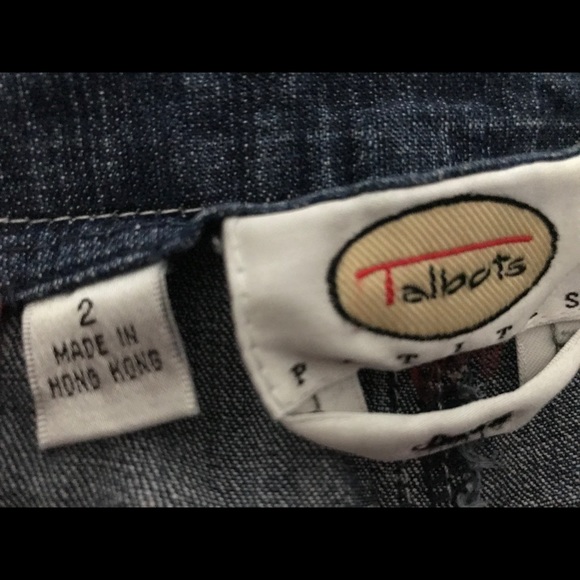 Donated Blue Jeans With Flowers Petite Size 2 - Picture 2 of 2